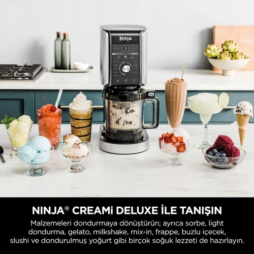 Ninja Creami Deluxe 10 in 1 Dondurma ve Frozen Makinesi