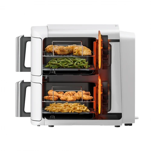 Ninja Double Stack Çift Hazneli XL Air Fryer Beyaz 9.5L 
