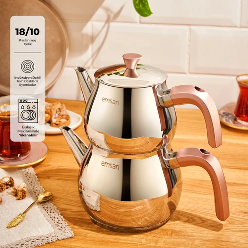 Emsan Pera Midi Çaydanlık Takımı 1.0-1.6Lt