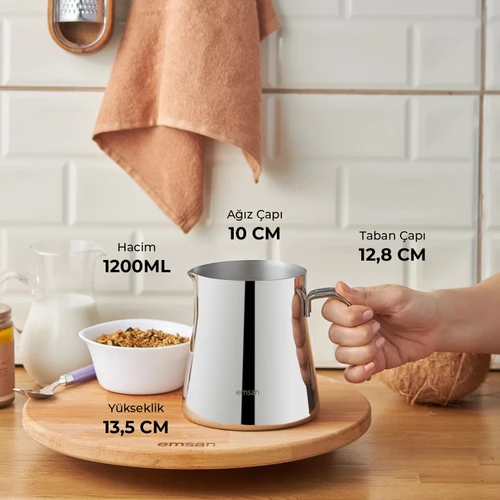 Emsan Cooper Milk Pot 1200 ml