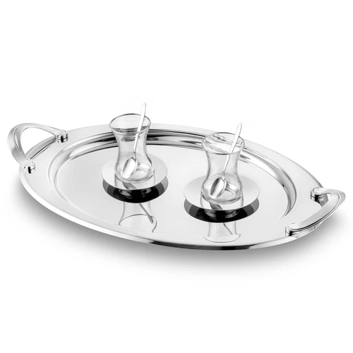 Emsan Abbie 19 Parça Çay Seti 125 ml Platin