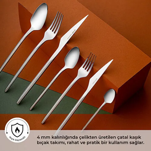 Emsan Arven 84 Parça 12 Kişilik Kutulu Çatal Kaşık Bıçak Takımı