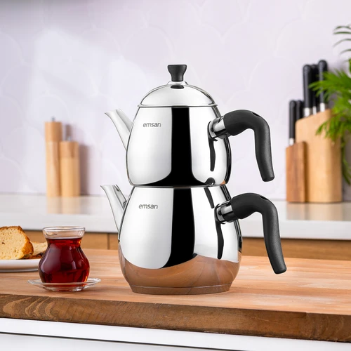 Emsan Duru Mini Çaydanlık Takımı Siyah