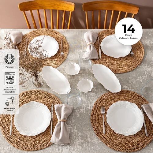 Emsan Aren 14 Parça 6 Kişilik Kahvaltı Takımı