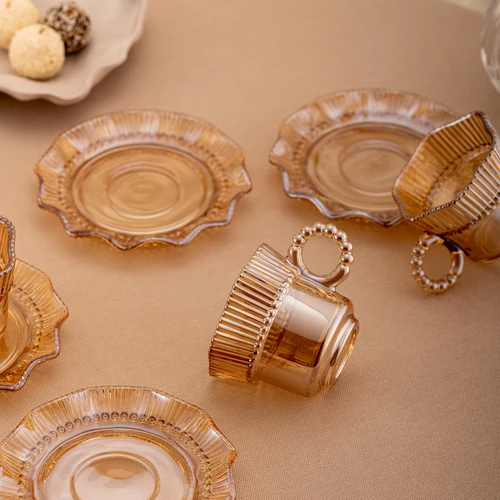 Emsan Hatrı Var Amber 80 ml 6'lı Kahve Fincanı Takımı