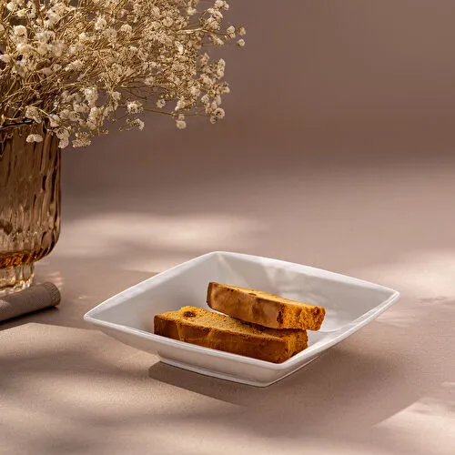 Emsan Pamukkale Kare Çukur Tabak 15 cm 