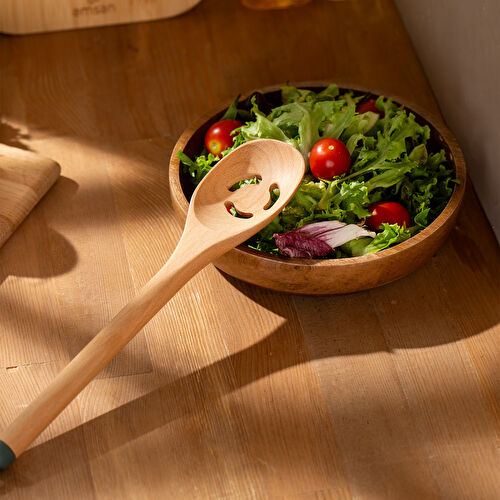 Emsan Rustik Bambu Oluklu Kaşık 28 cm