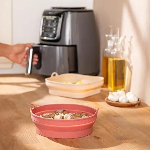 Emsan Rustik Yuvarlak Airfryer Kabı