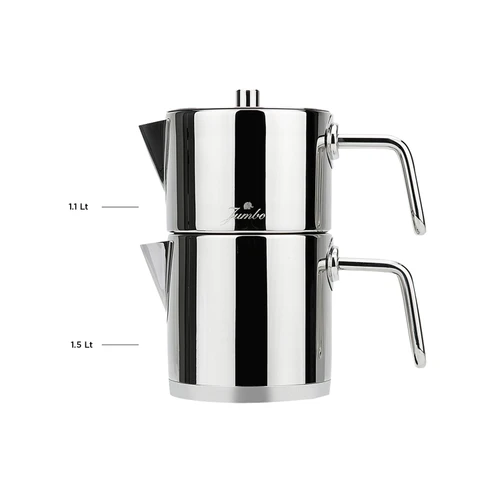 Jumbo Metalix Full Metal Çaydanlık