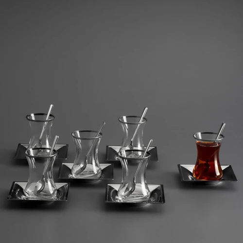 Jumbo Timeless 18 Parça Çay Seti Çelik