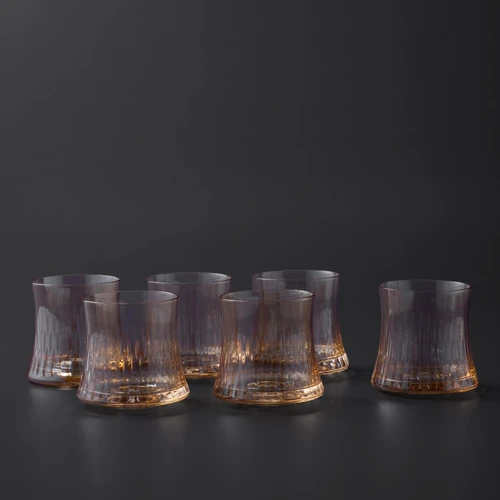 Jumbo Sandy 6'lı Su Bardağı Amber