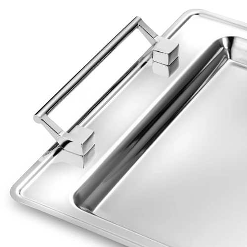 Jumbo Taranto Çelik Büyük Tepsi 48,5 x 31,5 cm