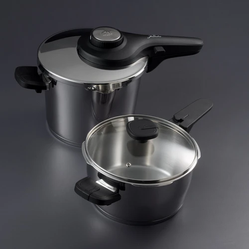 Jumbo Prime Master 4 + 6L Çelik 2 Parça Düdüklü Tencere Seti 