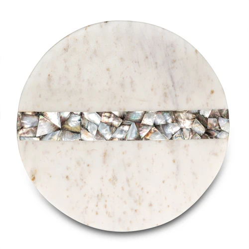Jumbo Romano Mermer Servislik 14 x 14 x 1,76 cm Beyaz