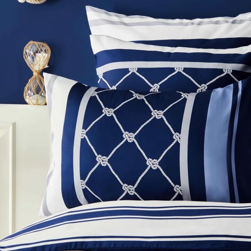 Nautica Home Knot %100 Pamuk Çift Kişilik Nevresim Yastık Seti