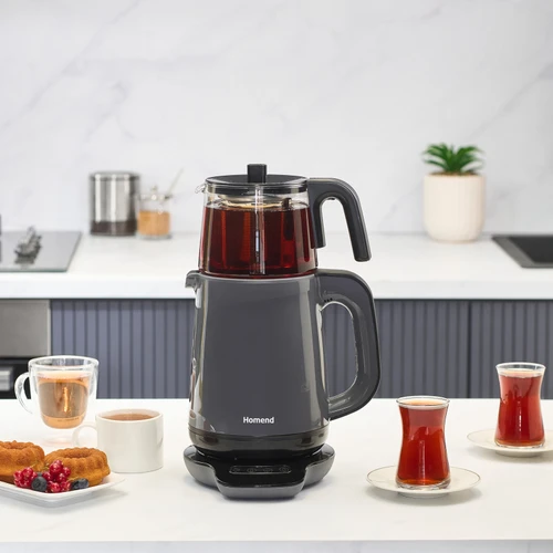 Homend Royaltea 1729H Konuşan Çay Makinesi Antrasit