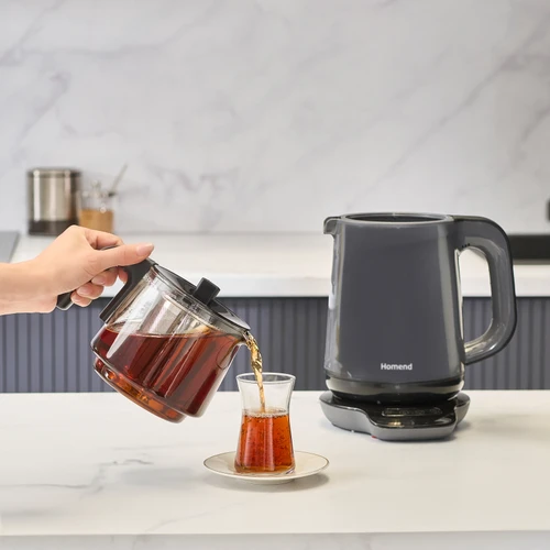 Homend Royaltea 1729H Konuşan Çay Makinesi Antrasit
