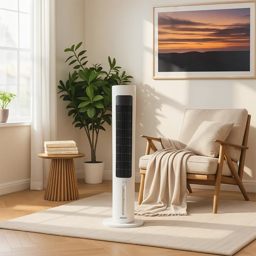 Homend Fanomen 9011H Uzaktan Kumandalı Soğuk Su ve Buz Hazneli Kule Tipi Vantilatör 60W