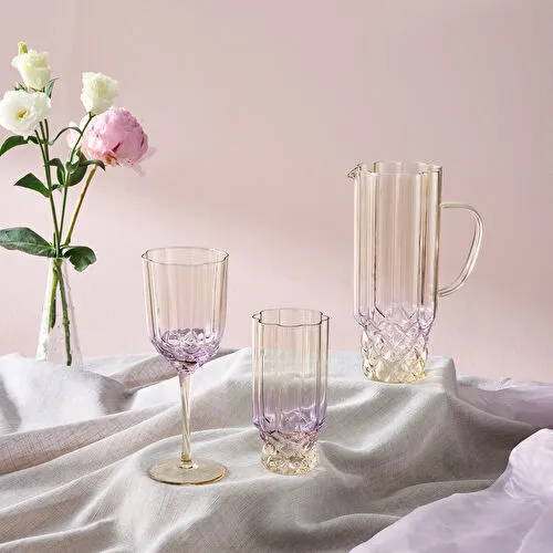 Karaca Royal Bone Diana 25 Parça Bardak Seti Mor