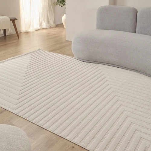 Kaşmir Halı İskandinav Rune White 120x180 cm