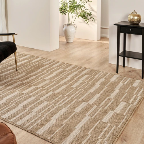 Kaşmir Halı Kilim Jüt Ravon White 80x300 cm