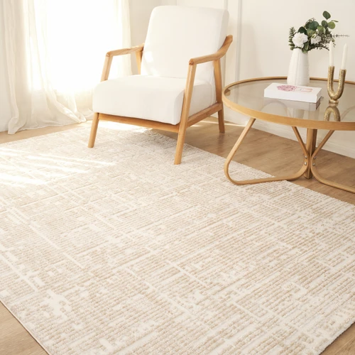 Kaşmir Halı 7/24 İskandinav Sten Bej 100x300 cm