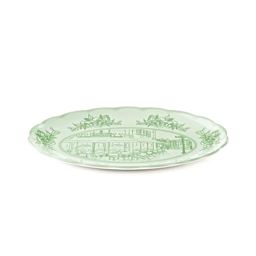 Guzzini Josephine Servis Tabağı Large 51x38 cm Yeşil 