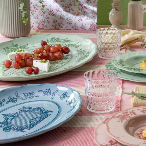Guzzini Josephine Servis Tabağı Large 51x38 cm Yeşil 
