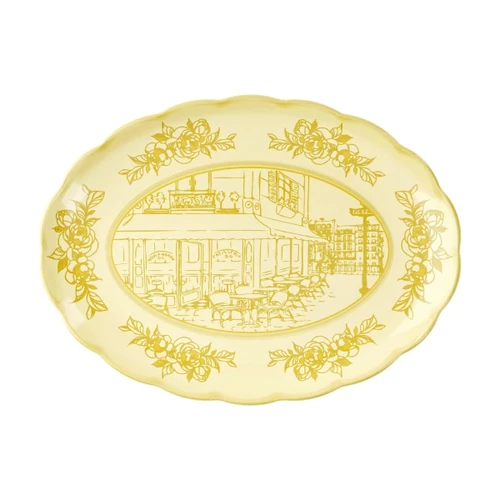 Guzzini Josephine Servis Tabağı Large 51x38 cm Sarı