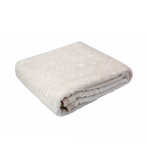 Karaca Home Candy Bej Bebek Embosy Battaniye