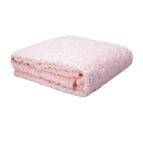 Karaca Home Candy Pudra Bebek Embosy Battaniye