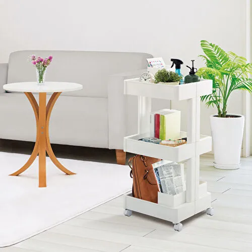 Sarah Anderson Slim Organizer Beyaz 3lü Raf