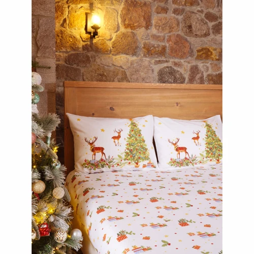 Sarah Anderson Santa %100 Pamuk Çift Kişilik Çarşaf Set