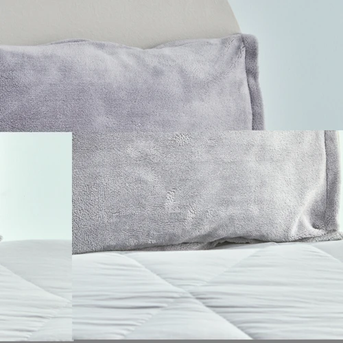 Sarah Anderson Cornelia Sherpa Çift Kişilik Comfort Set Gri
