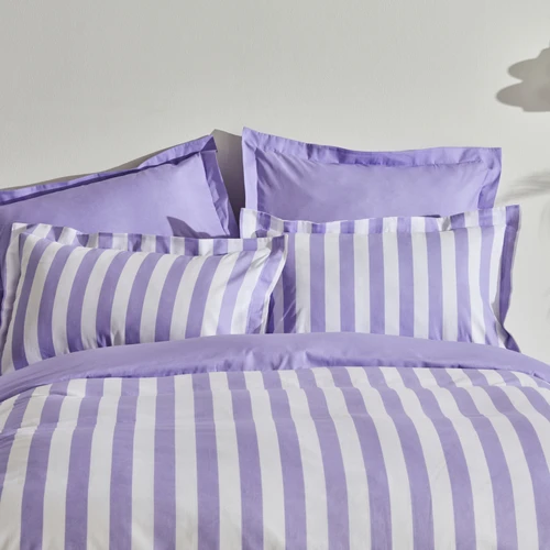 Sarah Anderson Brine %100 Pamuk Çift Kişilik Nevresim Set Lilac