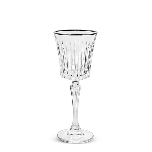 RCR Timeless 6'lı Platin Rimli Kadeh Seti 230 ml