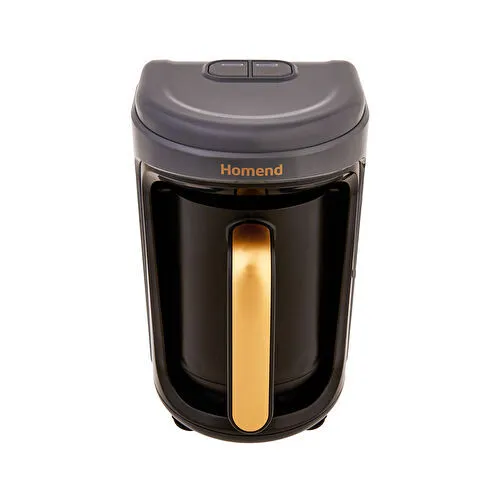 Homend Pottoman Milk in 1872H Sütlü Türk Kahve Makinesi Antrasit Gold