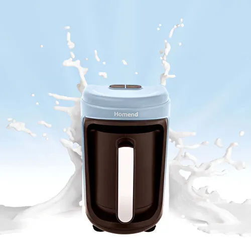 Homend Vintage Pottoman Milk in 1875H Sütlü Türk Kahve Makinesi Mavi