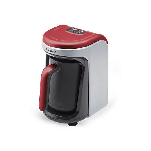 Homend Pottoman Milk In 1882H Türk Kahve Makinesi Kırmızı Silver
