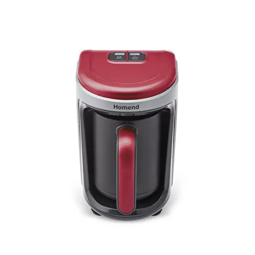 Homend Pottoman Milk In 1882H Türk Kahve Makinesi Kırmızı Silver