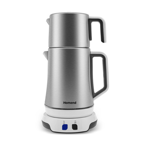 Homend Royaltea Elegant 1775H Konuşan Çay Makinesi Inox Beyaz