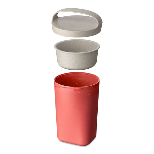 KOZIOL İÇ KAPAKLI SAKLAMA KABI 700 ML MERCAN