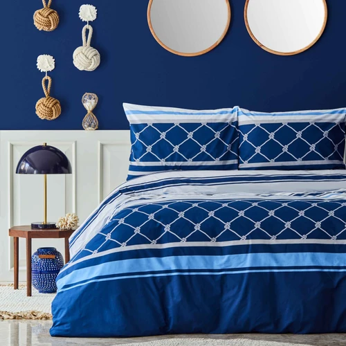 Nautica Home Knot %100 Pamuk Çift Kişilik Nevresim Yastık Seti