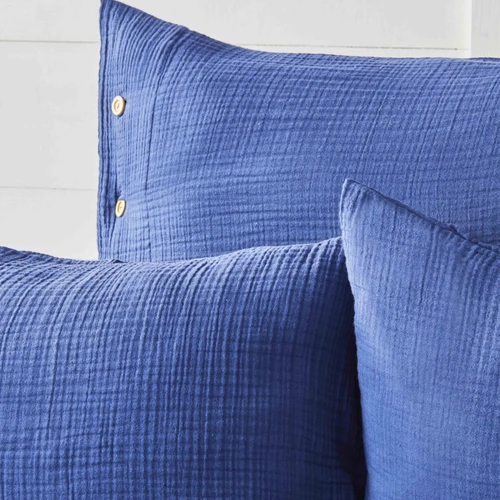 Nautica Home Pruva Lacivert  Çift Taraflı Tek Kişilik Müslin Yatak Örtüsü Seti