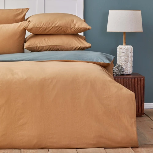 Nautica Home Pruva Hardal/Yeşil Çift Taraflı Tek Kişilik Nevresim Seti