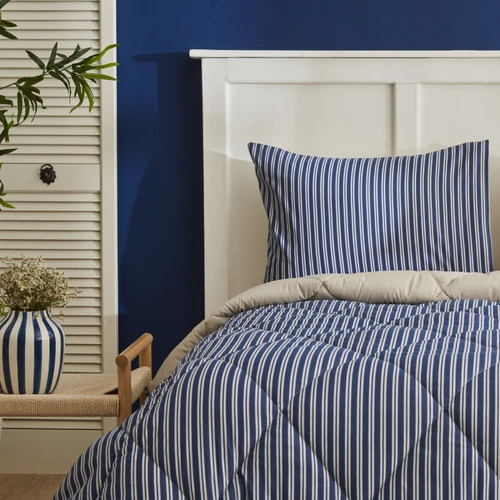 Nautica Home Maritime Stripe Çift Kişilik Comfort Set Blue