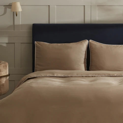 Nautica Home Percy Saten Çift Kişilik Nevresim Takımı Beige