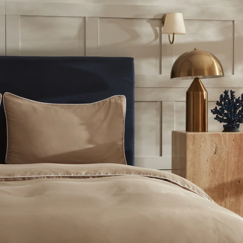 Nautica Home Percy Saten Çift Kişilik Nevresim Takımı Beige