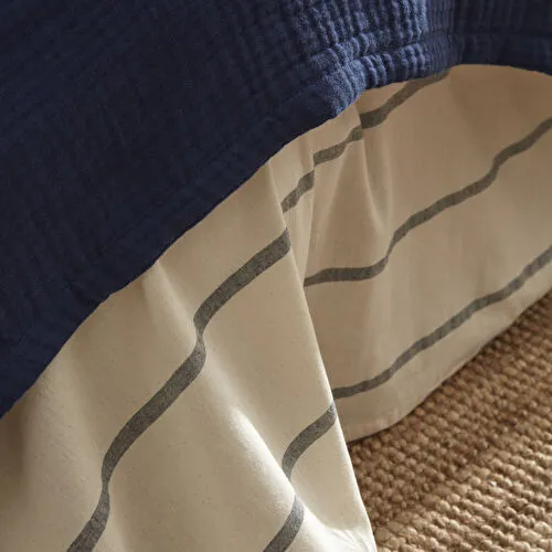 Nautica Home Darrel Tek Kişilik Pike Takımı Lacivert