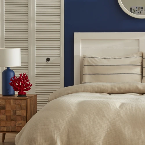 Nautica Home Darrel Çift Kişilik Pike Takımı Bej 